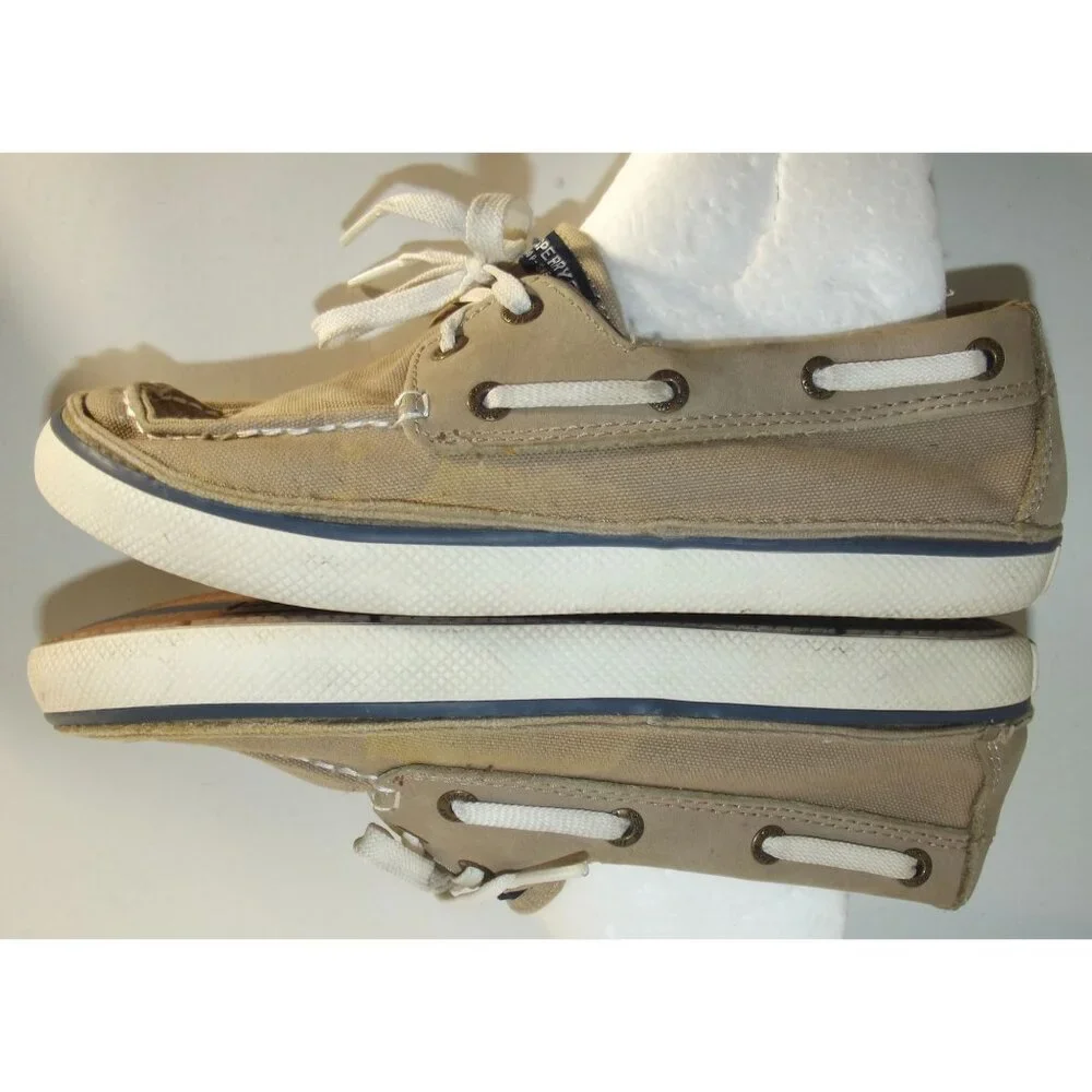 Sperry Topsider Youth 3M Cruz Boat Shoes - Khaki